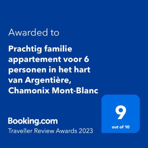 Prachtig Familie Appartement Voor 6 Personen In Het Hart Van Argentiere, Chamonix Mont-Blanc Eksteriør bilde